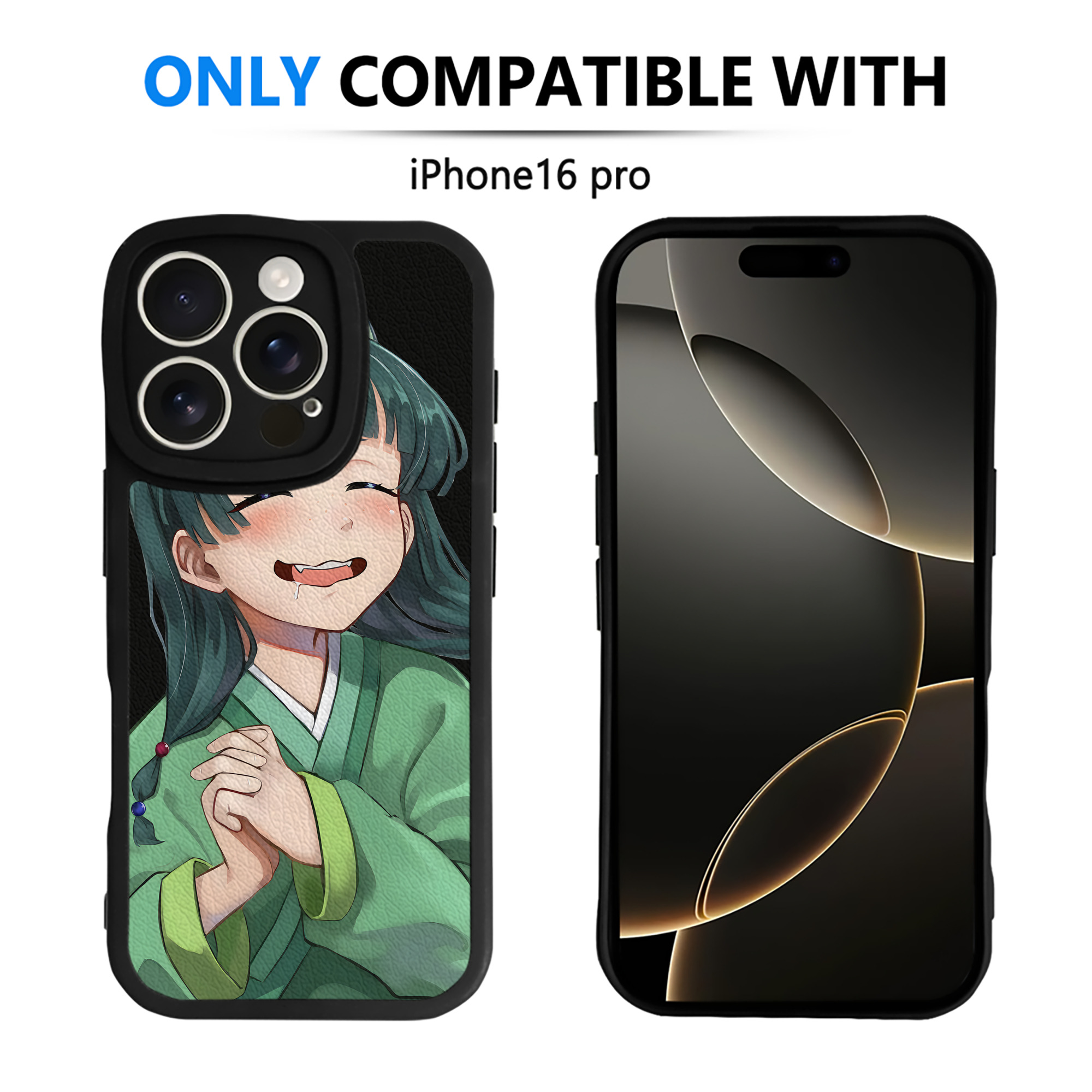 （画像用） 薬屋のひとりごと The Apothecary Diaries 【iPhone 16シリーズ対応】シリコンスマホケース（レザー調） 材質：シリコン